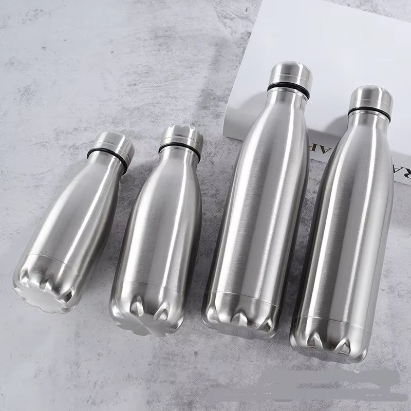 Stainless Steel Single Wall Water Bottle 500/750/1000ml