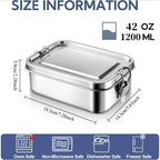 Stainless Steel Lunch Box 1200ml/2400ml