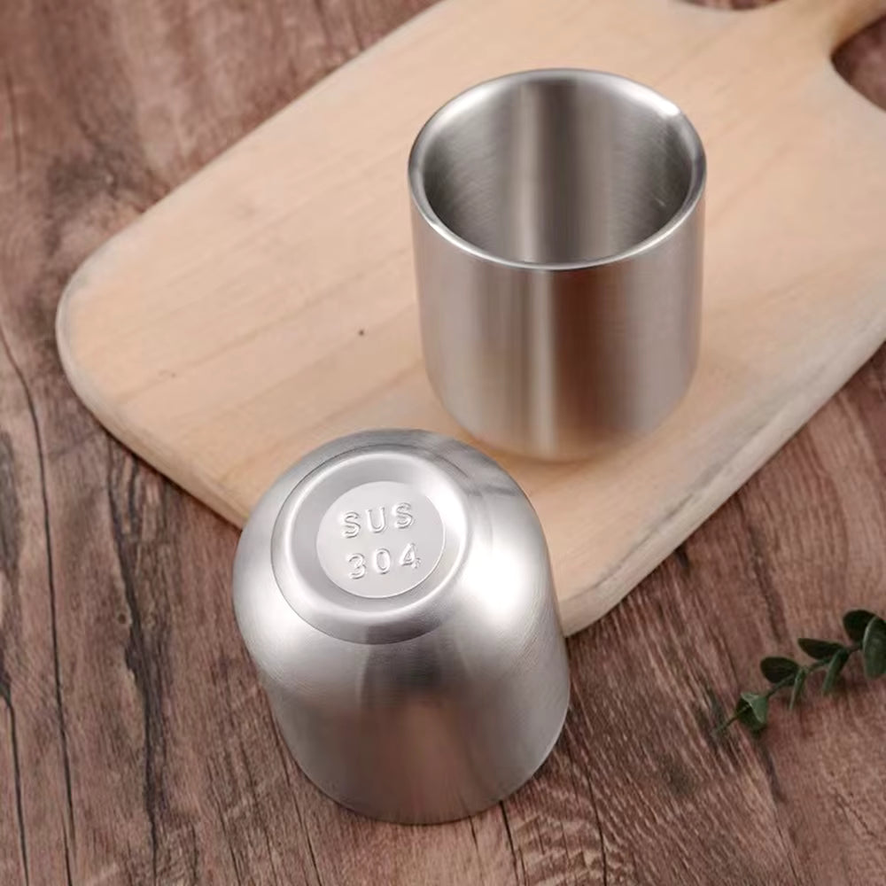 Stainless Steel Double Wall Coffee Mug 280ml