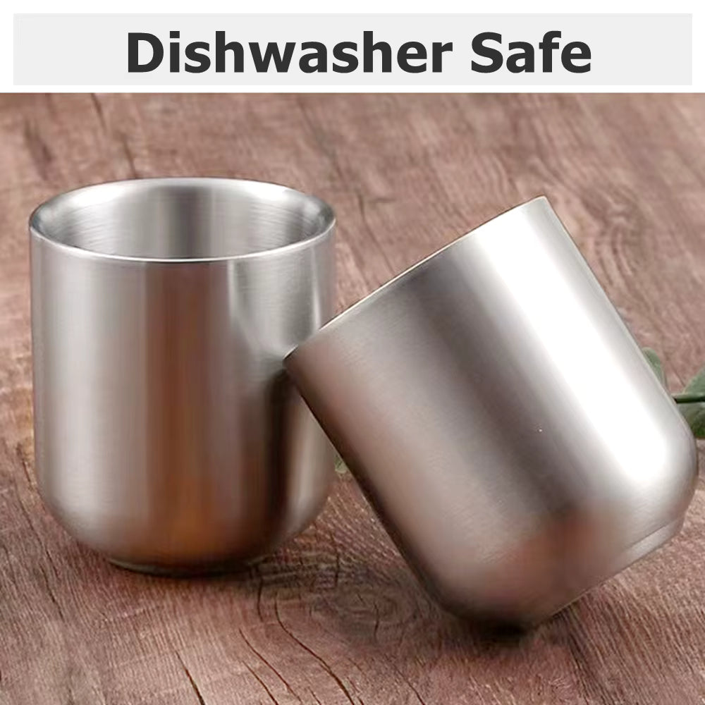Stainless Steel Double Wall Coffee Mug 280ml